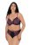 Ulla Popken 845885 Cuecas com flores com renda Rosa - Cuecas - 
