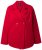 Ulla Popken 846021 Sobretudo polar Vermelho - Casacos - Casacos de Mulher em Tamanhos Grandes