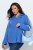 Ulla Popken 846021 Sobretudo polar Azul - Casacos - Casacos de Mulher em Tamanhos Grandes