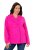 Ulla Popken 846021 Sobretudo polar Rosa - Casacos - Casacos de Mulher em Tamanhos Grandes