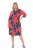 Ulla Popken 846164 Vestido camiseiro floral Vermelho - Vestidos midi - Vestidos Midi Tamanhos Grandes