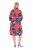 Ulla Popken 846164 Vestido camiseiro floral Vermelho - Vestidos midi - Vestidos Midi Tamanhos Grandes
