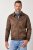 JP1880 846200 Casaco bomber em camurça sintética Castanho escuro - Casacos - Casacos Homem Tamanhos Grandes
