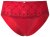Ulla Popken 846235 Cuecas hipster com renda Vermelho - Cuecas - 