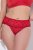Ulla Popken 846235 Cuecas hipster com renda Vermelho - Cuecas - 