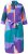 Ulla Popken 846351 Vestido camiseiro estampado Lilás - Vestidos midi - Vestidos Midi Tamanhos Grandes