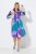 Ulla Popken 846351 Vestido camiseiro estampado Lilás - Vestidos midi - Vestidos Midi Tamanhos Grandes