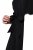 Ulla Popken 846373 Vestido midi com cinto para atar Preto - Vestidos midi - Vestidos Midi Tamanhos Grandes