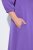 Ulla Popken 846373 Vestido de sweat evasê com manga 3/4 Lilás - Vestidos - Vestidos para todos os tamanhos