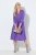 Ulla Popken 846373 Vestido de sweat evasê com manga 3/4 Lilás - Vestidos - Vestidos para todos os tamanhos