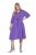 Ulla Popken 846373 Vestido de sweat evasê com manga 3/4 Lilás - Vestidos - Vestidos para todos os tamanhos