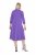 Ulla Popken 846373 Vestido de sweat evasê com manga 3/4 Lilás - Vestidos - Vestidos para todos os tamanhos