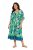 Ulla Popken 846493 Vestido estampado Petróleo - Cafetãs - 