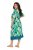 Ulla Popken 846493 Vestido estampado Petróleo - Cafetãs - 