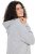 Ulla Popken 846886 Vestido de sweat com capuz Cinzento mesclado - Vestidos de moletom - 