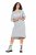 Ulla Popken 846886 Vestido de sweat com capuz Cinzento mesclado - Vestidos de moletom - 