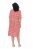 Ulla Popken 846912 Vestido midi estampado Coral - Vestidos midi - Vestidos Midi Tamanhos Grandes