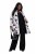 Ulla Popken 846923 Blazer estampado com gola xaile Taupe - Blazers e Coletes - Blazers em Tamanhos Grandes