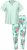 Ulla Popken 846971 Pijama com padrão Verde claro - Pijamas/Loungewear - 