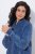 Ulla Popken 847035 Casaco acolchoado Azul ganga - Jaquetas - Casacos plus size para mulher