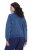 Ulla Popken 847035 Casaco acolchoado Azul ganga - Jaquetas - Casacos plus size para mulher