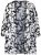 Ulla Popken 847060 Casaco aberto em chiffon devorê Preto - Jaquetas - Casacos plus size para mulher