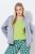 Ulla Popken 847191 Blusão brilhante com gola college Cinzento - Jaquetas - Casacos plus size para mulher