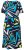 Ulla Popken 847324 Vestido midi estampado Azul-marinho - Vestidos midi - Vestidos Midi Tamanhos Grandes