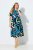 Ulla Popken 847324 Vestido midi estampado Azul-marinho - Vestidos midi - Vestidos Midi Tamanhos Grandes
