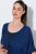 Ulla Popken 847654 Vestido estampado Azul-marinho - Cafetãs - 
