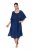 Ulla Popken 847654 Vestido estampado Azul-marinho - Cafetãs - 