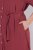Ulla Popken 847797 Vestido camiseiro Vermelho ferrugem - Vestidos camiseiros - 