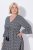 Ulla Popken 847798 Vestido midi evasê com decote em V Preto - Vestidos midi - Vestidos Midi Tamanhos Grandes