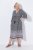 Ulla Popken 847798 Vestido midi evasê com decote em V Preto - Vestidos midi - Vestidos Midi Tamanhos Grandes
