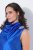 Ulla Popken 847862 Vestido de cetim Azul real - Vestidos de verão - Vestidos de verão plus size
