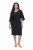 Ulla Popken 847909 Vestido midi floral Preto - Vestidos midi - Vestidos Midi Tamanhos Grandes