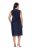 Ulla Popken 847918 Vestido de chiffon floral Azul-marinho - Vestidos midi - Vestidos Midi Tamanhos Grandes