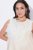 Ulla Popken 847918 Vestido de chiffon floral Branco sujo - Vestidos de verão - Vestidos de verão plus size