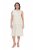 Ulla Popken 847918 Vestido de chiffon floral Branco sujo - Vestidos de verão - Vestidos de verão plus size