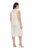 Ulla Popken 847918 Vestido de chiffon floral Branco sujo - Vestidos de verão - Vestidos de verão plus size