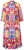 Ulla Popken 848015 Vestido midi estampado com cordão Rosa - Vestidos midi - Vestidos Midi Tamanhos Grandes
