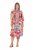 Ulla Popken 848015 Vestido midi estampado com cordão Rosa - Vestidos midi - Vestidos Midi Tamanhos Grandes