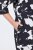 Ulla Popken 848061 Vestido midi floral com manga 3/4 Preto - Vestidos midi - Vestidos Midi Tamanhos Grandes
