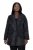 Ulla Popken 848099 Blazer floral em jacquard com abotoamento oculto Preto - Blazers e Coletes - Blazers em Tamanhos Grandes