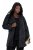 Ulla Popken 848099 Blazer floral em jacquard com abotoamento oculto Preto - Blazers e Coletes - Blazers em Tamanhos Grandes