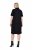 Ulla Popken 848105 Vestido de sweat Preto - Vestidos - Vestidos para todos os tamanhos