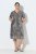 Ulla Popken 848137 Vestido de lantejoulas com padrão animal Bege - Vestidos de noite - Vestidos de festa em tamanhos grandes