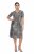 Ulla Popken 848137 Vestido de lantejoulas com padrão animal Bege - Vestidos de noite - Vestidos de festa em tamanhos grandes