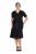 Ulla Popken 848140 Vestido de lantejoulas Preto - Vestidos de noite - Vestidos de festa em tamanhos grandes