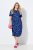Ulla Popken 848162 Vestido midi estampado Azul-marinho - Vestidos midi - Vestidos Midi Tamanhos Grandes